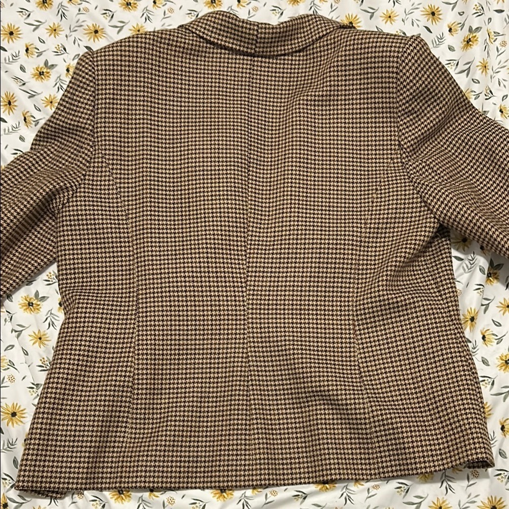 Donna Nicole Houndstooth Design Pure Wool Blazer - Picture 7 of 7